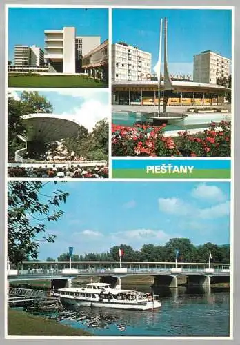 Navigation sailing vessels & boats themed postcard Piestany cruise ship