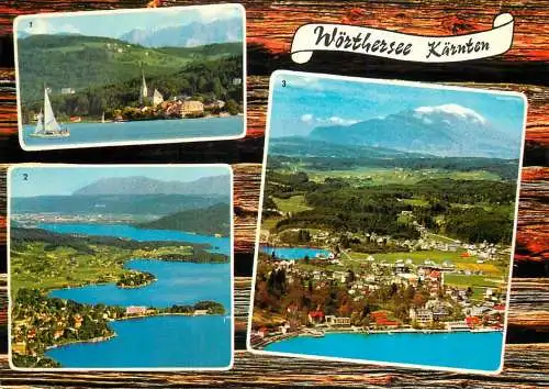Navigation sailing vessels & boats themed postcard Worthersee karnten yacht
