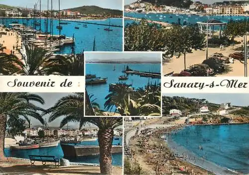 Navigation sailing vessels & boats themed postcard Sanary sur Mer harbour