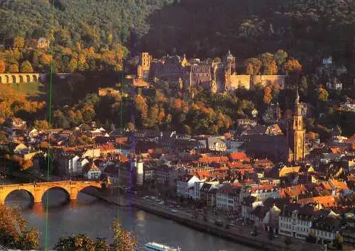 Navigation sailing vessels & boats themed postcard Heidelberg stadt der Geschichte