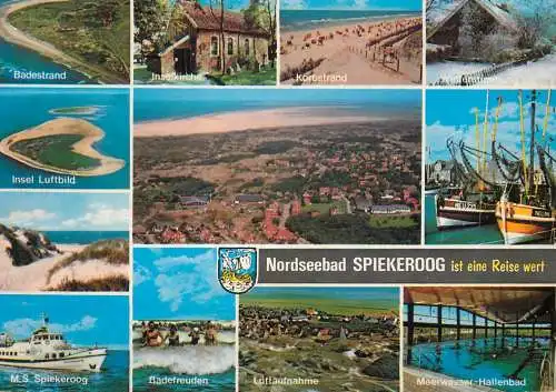 Navigation sailing vessels & boats themed postcard Nordseebad Spiekeroog