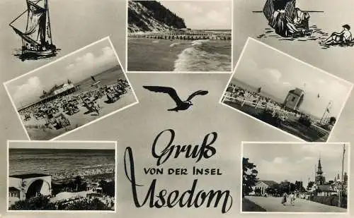 Germany Gruss von der Insel Usedom different views
