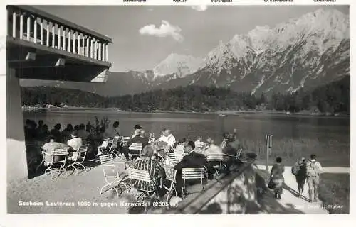 Germany Seeheim Lautersee gegen Karwendel
