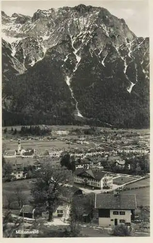 Germany Mittenwald panoramic view