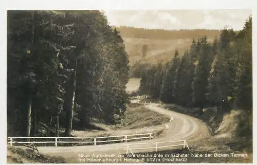Germany Neue Autostrasse zur Wolfsbachmuhle bei Hohenluftkurort Hohegeiss (Hochharz)
