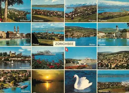 Navigation sailing vessels & boats themed postcard Zurichsee