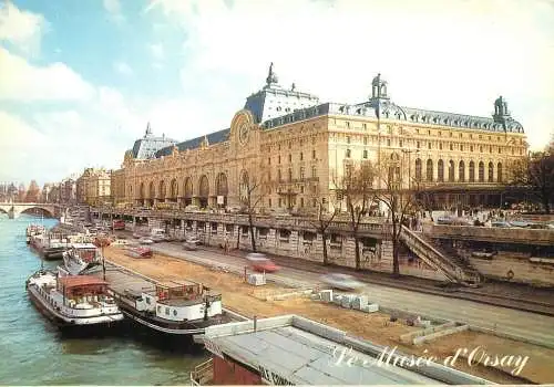Navigation sailing vessels & boats themed postcard Paris Musee d'Orsay