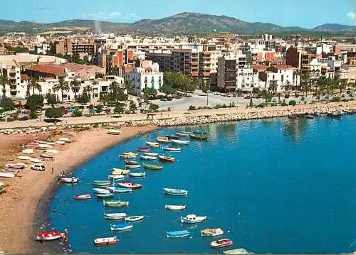 Navigation sailing vessels & boats themed postcard Costa Dorada