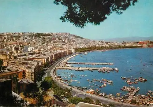 Navigation sailing vessels & boats themed postcard Naples