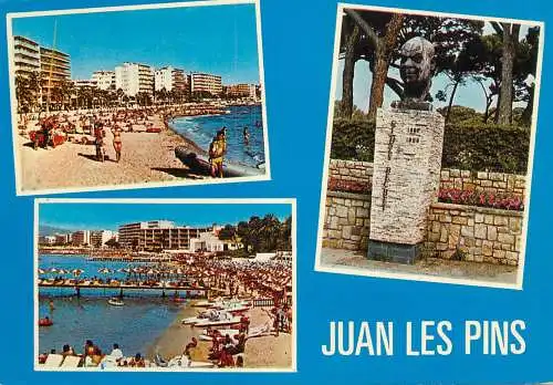 Navigation sailing vessels & boats themed postcard Juan les Pins