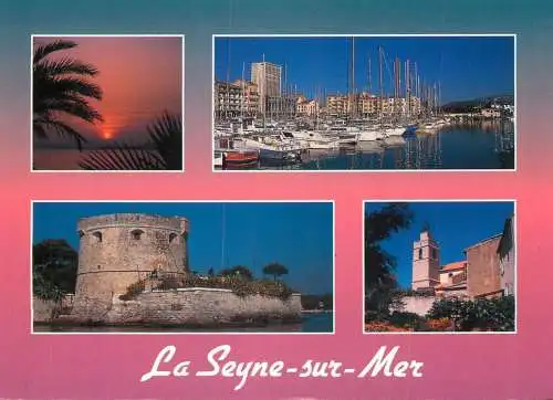 Navigation sailing vessels & boats themed postcard la Seyne sur Mer
