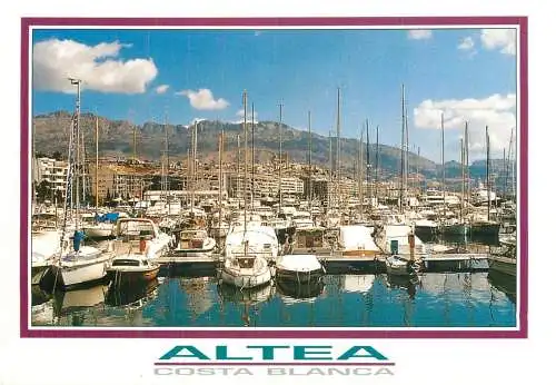 Navigation sailing vessels & boats themed postcard Altea Costa Blanca