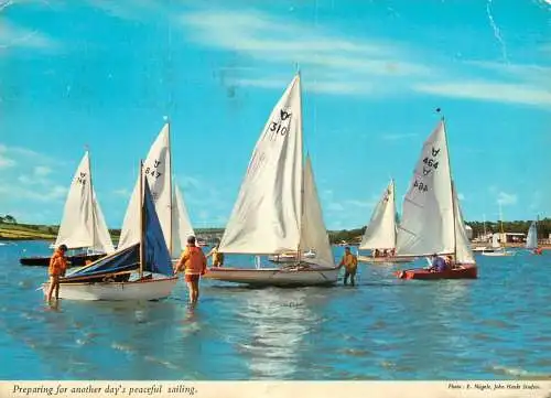 Navigation sailing vessels & boats themed postcard wind sail
