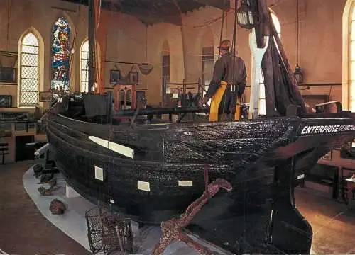 Navigation sailing vessels & boats themed postcard fishermen's museum Hastings