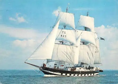 Navigation sailing vessels & boats themed postcard sail training ship Royalist