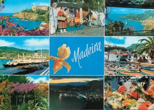 Navigation sailing vessels & boats themed postcard Portugal Madeira ocean liner