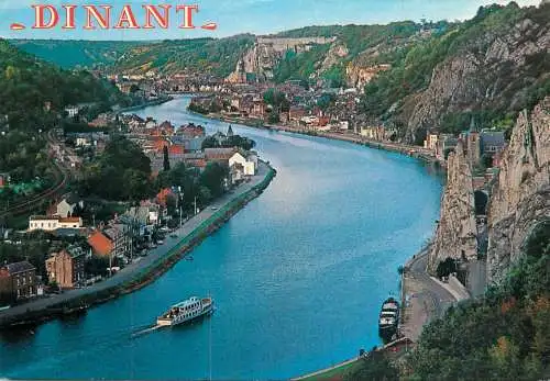 Navigation sailing vessels & boats themed postcard Dinant pleasure cruise