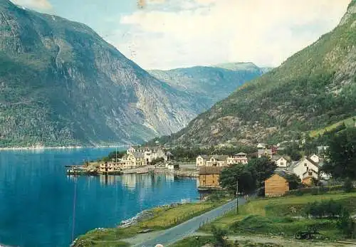 Navigation sailing vessels & boats themed postcard Norway Eidfjord fishing vessel