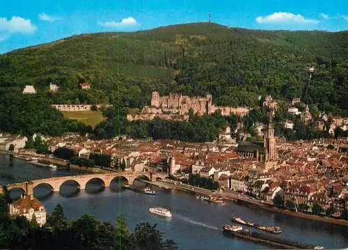 Navigation sailing vessels & boats themed postcard Heidelberg Philosophenweg