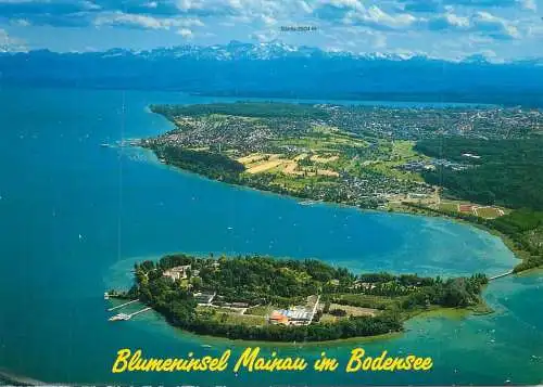Navigation sailing vessels & boats themed postcardBlumeninsel Mainau im Bodensee