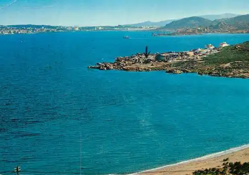 Navigation sailing vessels & boats themed postcard Palau Acapulco beach