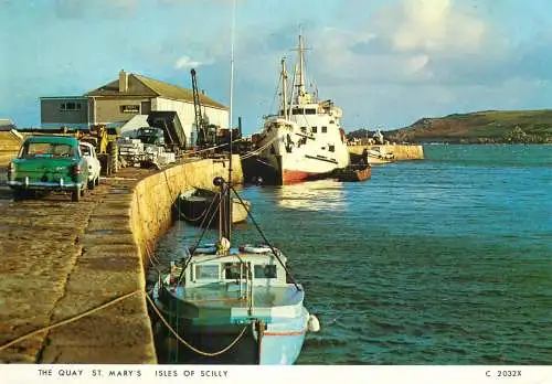 Navigation sailing vessels & boats themed postcard Isles of Sicily quay St. Mary