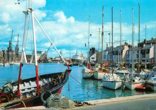 Navigation sailing vessels & boats themed postcard Weymouth Harbour