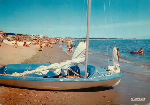Navigation sailing vessels & boats themed postcard Herault Vias sur Mer 1975