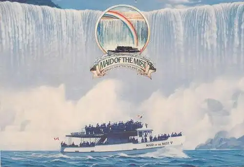Navigation sailing vessels & boats themed postcard Niagara Falls Maid of the Mist pleasure cruise