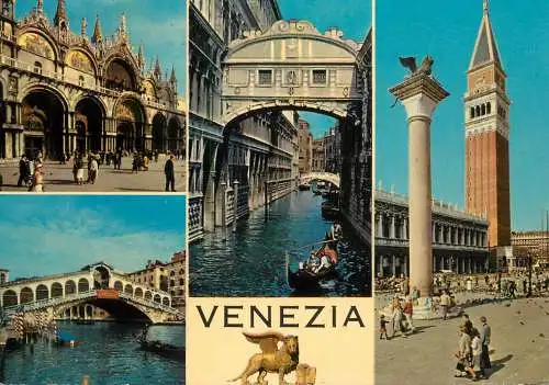 Navigation sailing vessels & boats themed postcard Venice gondola