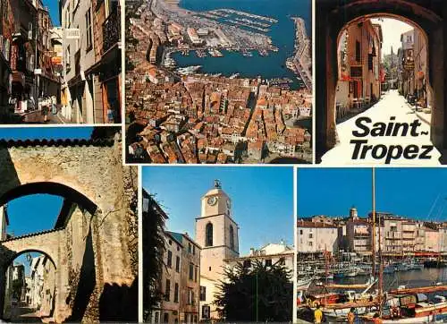 Navigation sailing vessels & boats themed postcard Saint Tropez