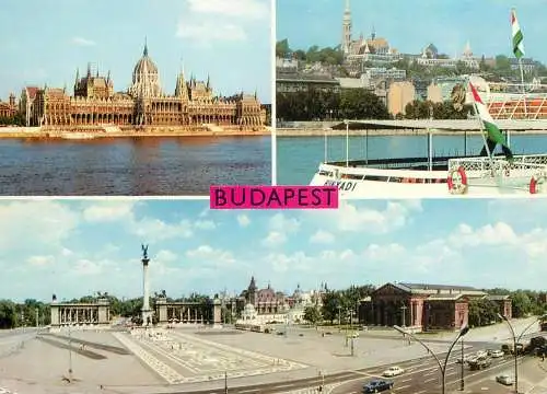 Navigation sailing vessels & boats themed postcard Budapest