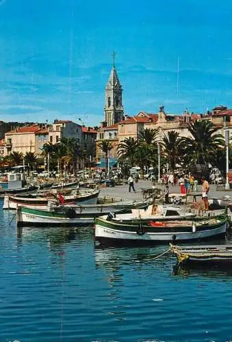 Navigation sailing vessels & boats themed postcard Var Sanary sur Mer harbour