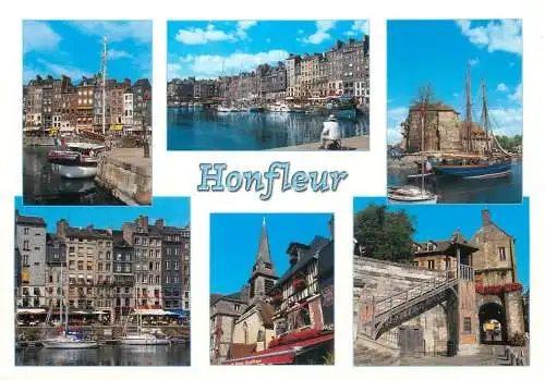 Navigation sailing vessels & boats themed postcard Honfleur