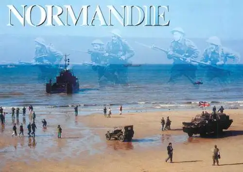 Navigation sailing vessels & boats themed postcard Normandy assault amphibious vessel navy