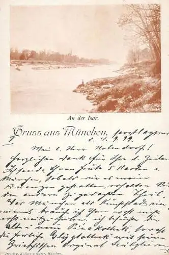 Germany Gruss aus Munchen - an der Isar