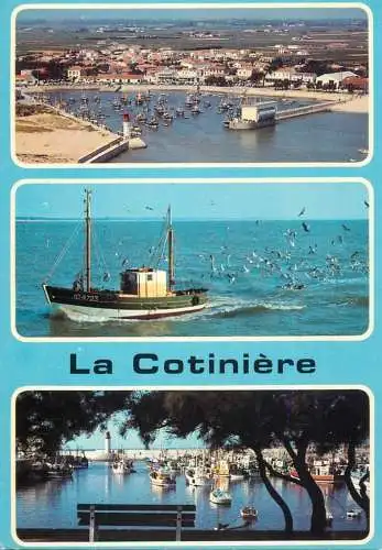 Navigation sailing vessels & boats themed postcard la Cotiniere fishing boat