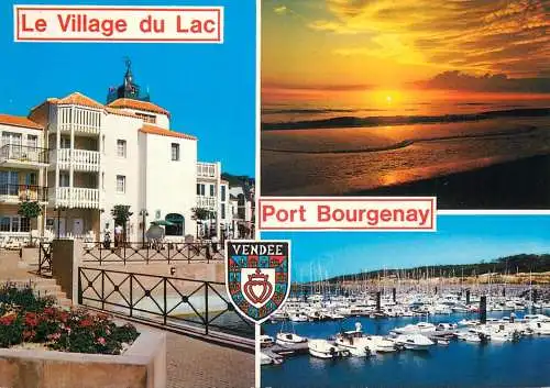 Navigation sailing vessels & boats themed postcard Vendee Port Bourgenay