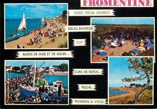 Navigation sailing vessels & boats themed postcard Fromentine