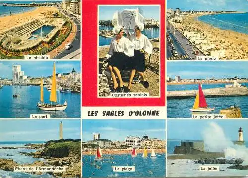 Navigation sailing vessels & boats themed postcard Sables d'Olonne