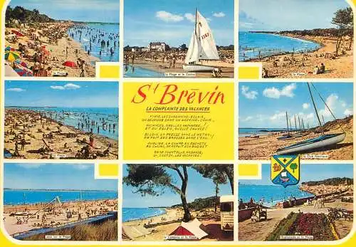 Navigation sailing vessels & boats themed postcard St. Brevin
