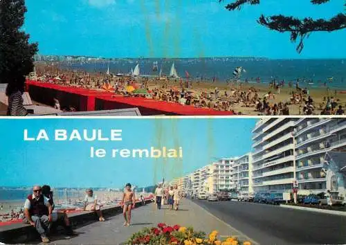 Navigation sailing vessels & boats themed postcard la Baule le remblai