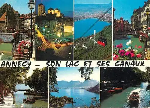 Navigation sailing vessels & boats themed postcard Annecy son lac et ses Canaux