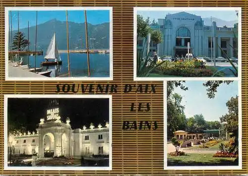 Navigation sailing vessels & boats themed postcard Savoie Aix les Bains