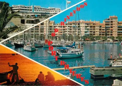 Navigation sailing vessels & boats themed postcard Hyeres les Palmiers