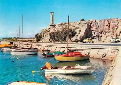 Navigation sailing vessels & boats themed postcard Narbonne Aude plage