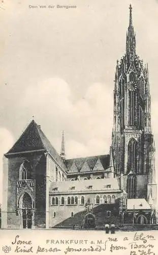 Germany Frankfurt am Main Dom von der Borngasse