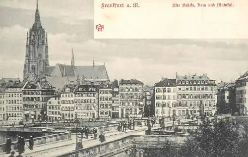 Germany Frankfurt am Main Ulte Brude und Dom