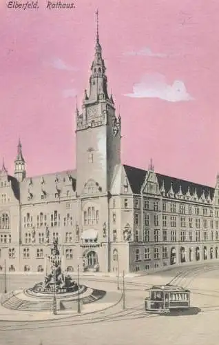Germany Elberfeld Rathaus tramway