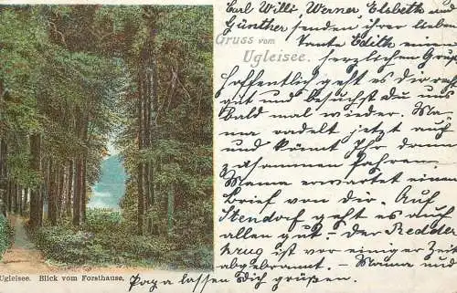 Germany Gruss vom Ugleisee. Blick vom Forsthause